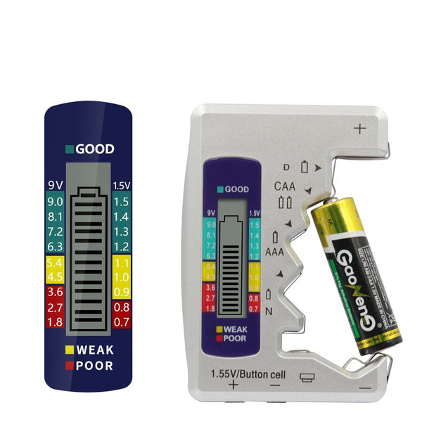 🔥50% OFF NOW🔋Portable Digital Battery Tester‑Universal Checker for All‑Size Household Batteries