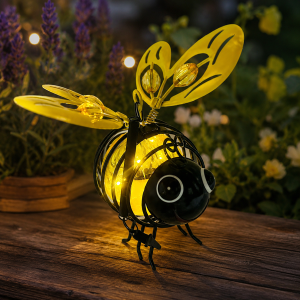 🐝Last Day 75% OFF🔥 Hanging Solar Bee Light – Warm Amber Glow, Flicker-Free, Perfect for Garden Parties, Camping, or Kids’ Rooms – Spread Joy Day and Night 🌞🌜