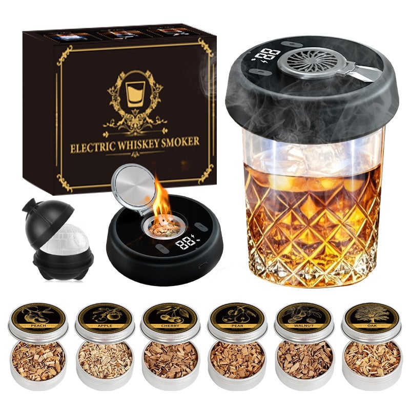 🎁Hot Sale Promotion 39% OFF🔥Luxury Electric Whiskey Smoker Kit