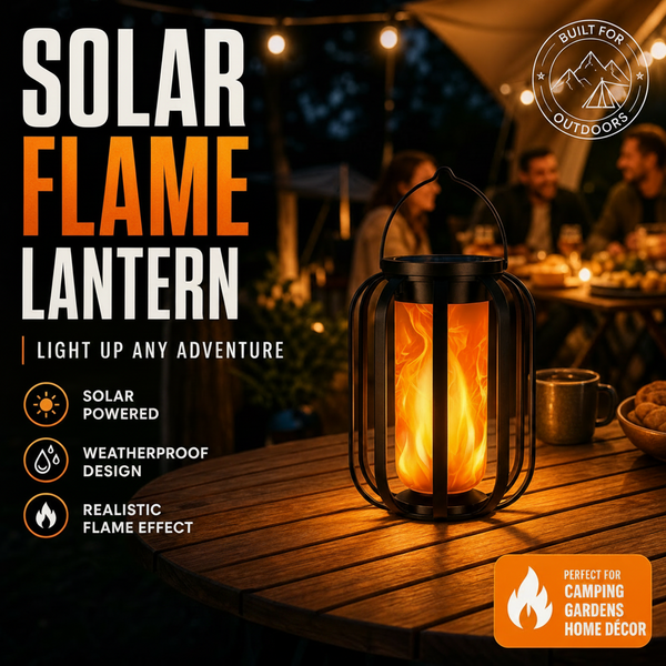 📢📢50% OFF !! ⏰Must-have item for warm ambient vibes！✨️Solar Flickering Flame Lantern