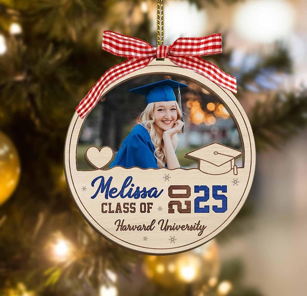 Personalized Graduation Photo Ornament: Senior Keepsake Gift