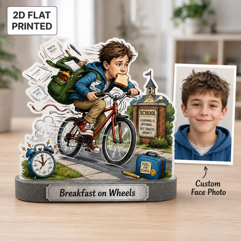Funny School Desk Decor, 2D Flat Back To School Classroom Display
