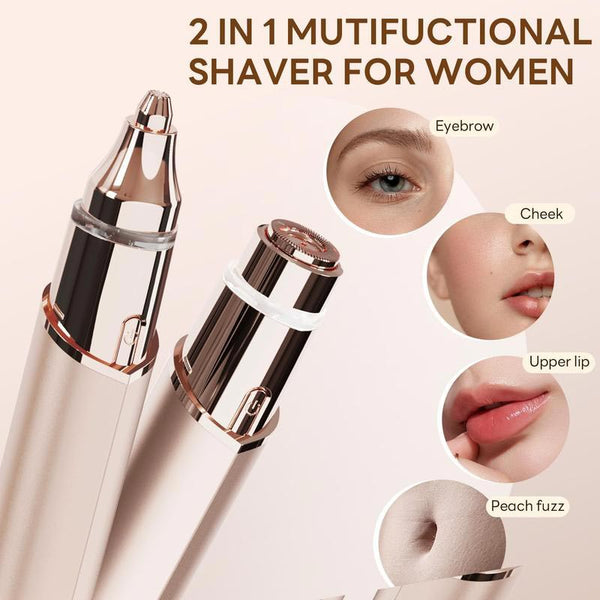 🎁2026 New Arrival 50% OFF💥💗2-in-1 Facial Hair Remover & Eyebrow Trimmer