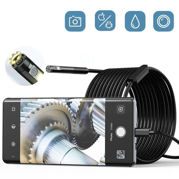 🔍 LIMITED-TIME 50% OFF! ✨ Waterproof Borescope Camera – Adjustable Light, USB-C, HD Imaging 💡