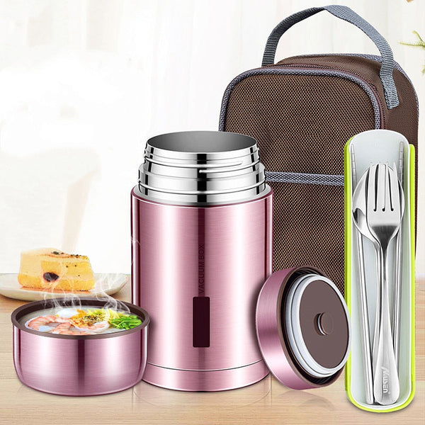 🍲 50% OFF NOW!🔥 316 Stainless Steel Food Jar – Vacuum Insulated & Leak-Proof – Thermal Cooking Essential 🥄