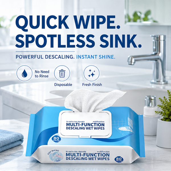 🚿 BUY MORE SAVE MORE 🎁Multi-function Bathroom Descaling Cleaning Wipes