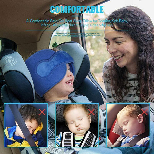 🚗 50% OFF NOW! 😴 Car Sleeping Head Support Band – Adjustable, Soft PP Cotton, Firm Fixation for Kids & Adults – Perfect for Road Trips, Trains & Planes ✨