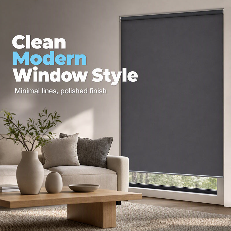 🎉 LIMITED TIME 50% OFF! 🪟 Motorized Blackout Blinds with Remote – Smart Roller Shade, Complete Light Blocking & Clean Modern Design ✨