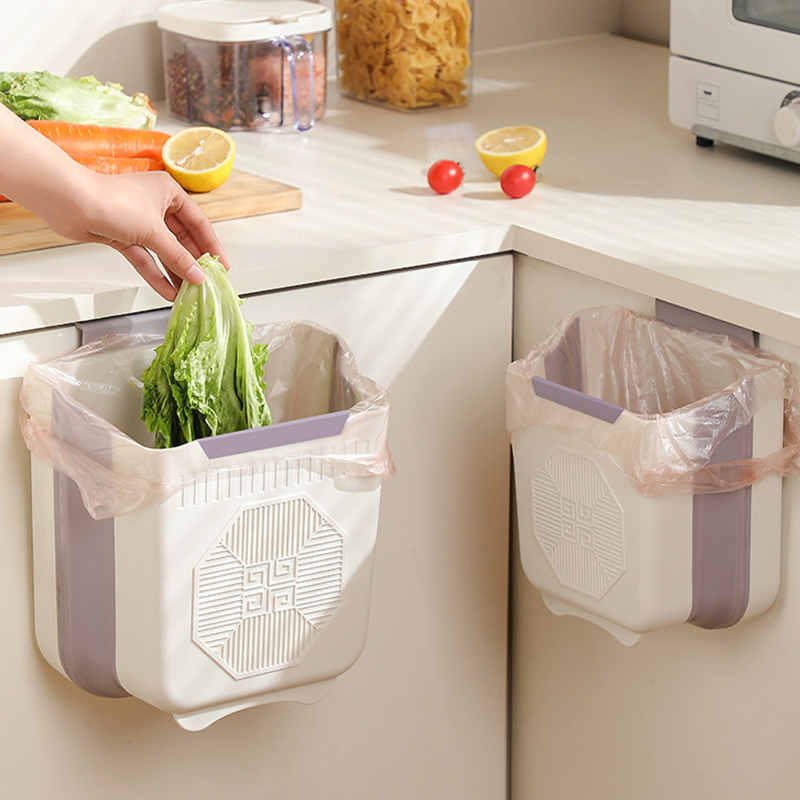🏆Hot Sale 50% off ! Buy 1 Get 1 Free🔥Space Saving Hanging Folding Trash Can