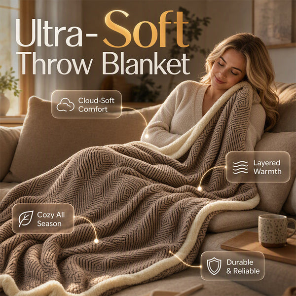 Double-Layer Thickened Soft Blanket
