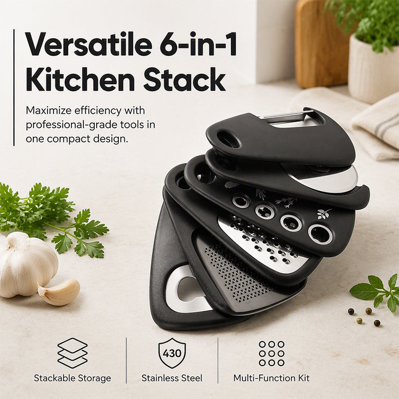 6-in-1 Stackable Kitchen Gadget Set