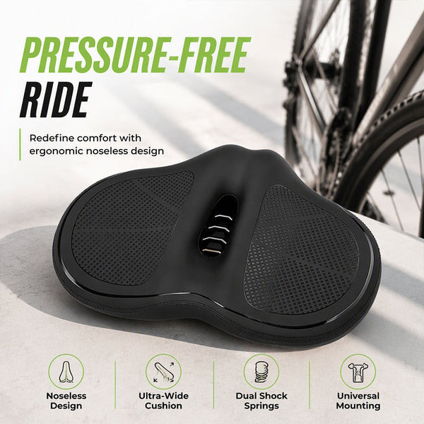 Oversized Noseless Bike Seat Cushion