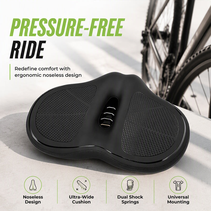 Oversized Noseless Bike Seat Cushion